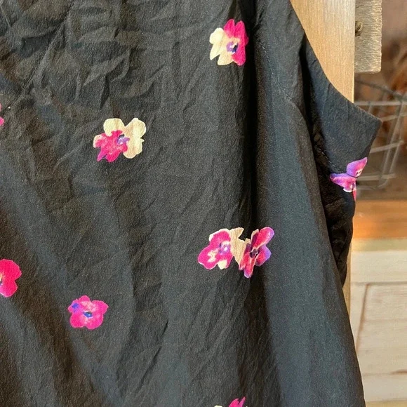 Rebecca Taylor Floriana Fleur stretch silk tank size 2 - Picture 2 of 8